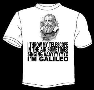 Image of  ASTRONOMY GALILEO TAIO CRUZ DYNAMITE PARODY T-SHIRT AYO!