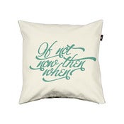 If Not Now Then When Pillow