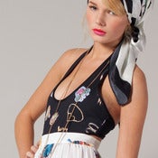 Image of Swimsuit All Over Jewellery Print/ Black SS12