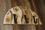Image of Half Moon 3 Hook Rack: Wavy Metallic