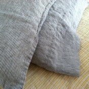 Image of Pinstripe Linen Pillowcases