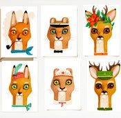 Image of "ANIMALI" card set | 6pcs