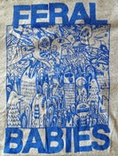 Image of Violent Boredom Shirt - Grey with Blue Print