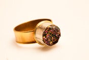Image of Amy Burgess Purple Pyrite Druzy Ring