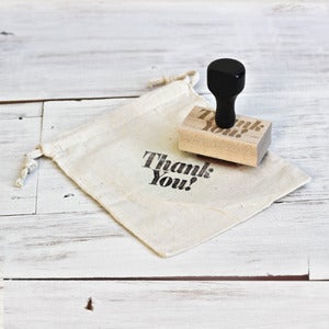 Image of 'Thank You' Wooden Stamp