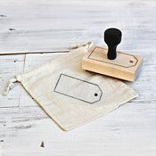 Image of 'Gift Tag' Wooden Stamp