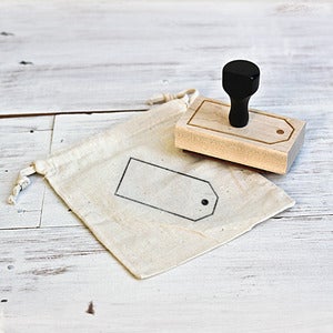 Image of 'Gift Tag' Wooden Stamp