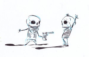 Image of Sticks and Stones Drawing