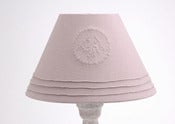 Image of Paralume con ricamo rosa antico "Acanthe"