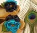 Image of Bridal Shoe Clips - Peacock Wedding by Nia Person