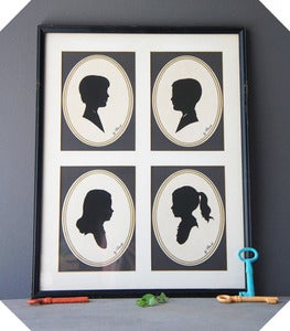 Image of Who's Who Framed Silhouettes