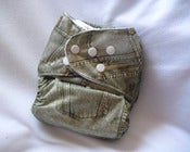 Image of 1 Denim TPU Diaper + 2 Inserts