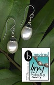 Image of b inspired - Pearl earrings on silver earwires - b inspired by Barb McSweeney