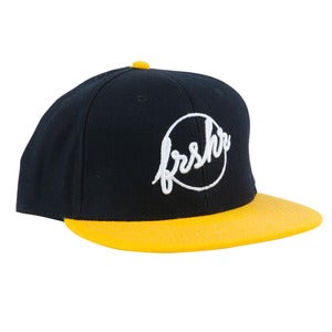 Image of Fresher Logo Snapback (Black/Yellow)