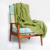 Image of moss alpaca blanket