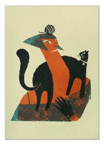Image of Chica con gato