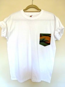 Image of Camo Pocket Effect White Tshirt