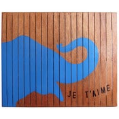 Image of Je T'aime with Blue Elephant by Sugarboo Designs