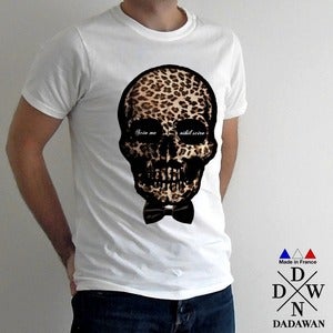 Image of Scio Me Nihil Scire Leopard Skull - T-shirt Made in France