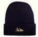 Image of BLACK BOL$HIE BEANIE GOLD EMBROIDERY
