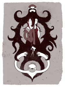Image of Snow & Rose Screenprint