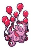 Image of Red Balloons STICKER