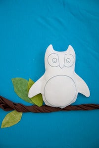 Image of Mini Owl "Blank Canvas" Softie