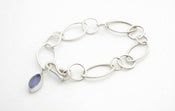 Image of Chalcedony drop bracelet