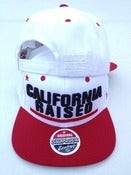 Image of Cali Flag Hat - White w/ red (1 LEFT)