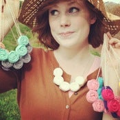 Image of PICK YOUR COLOR: Rosette Necklace