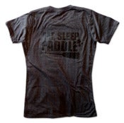 Image of Eat, Sleep and PADDLE! Ladies Tee in Charcoal Heather