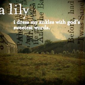 Image of A Lily - I Dress My Ankles with God's Sweetest Words [Parcel EP]