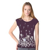 Image of Purple Dandelion Bamboo T