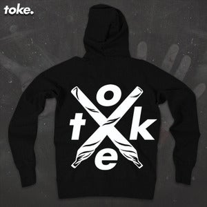Image of Toke - Crossed Joints Zipper Hoody