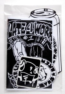 Image of Late 4 Work zine pack BVRS + JAUT