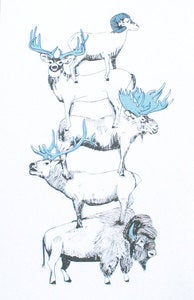 Image of Horny Utah Dudes 12.5x19 Limted Edition Two Color Screenprint