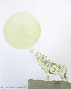 Image of It's a Shame 8x10 Limited Edition 2 Color Letterpress with Watercolor