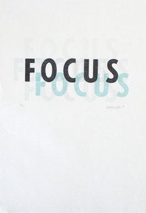 Image of Focus Broadside with Hand-set Woodtype 12.5x18 Limited Edition Letterpress Print