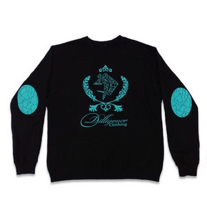 Image of The Crest Crew Fleece| Black