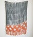 Image of Grey and Salmon Cotton Voile Shawl