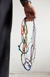 Image of Loopy T-lace :::multicoloured