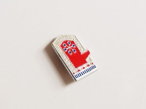 Image of Soviet Snowflake Pin Badge
