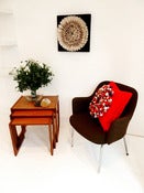 Image of Red Decorative Felt Cushion by Sandy Powell