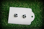 Image of soccer ball earrings
