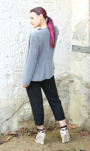 Image of black crop pant