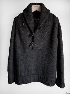 Image of Cloak - FW04 Handknit Shawl Toggle Sweater