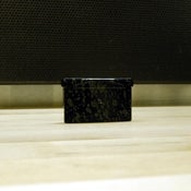 Image of custom gba game circuit case (black/grey crackle)