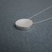 Image of silver disk necklace