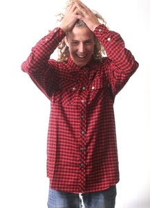 Image of fYVE Attack RED/Black Flannel  