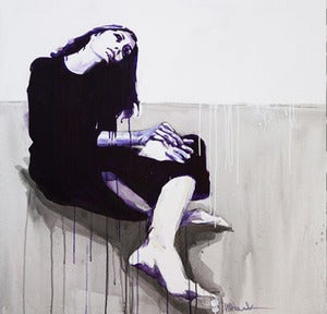 Image of Sitting Girl Giclee Print